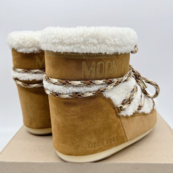 Moon Boot LAB69 Icon Light Low Shearling Suede Boots Women US 5.5-7 / EU 36- 38 - Picture 6 of 13
